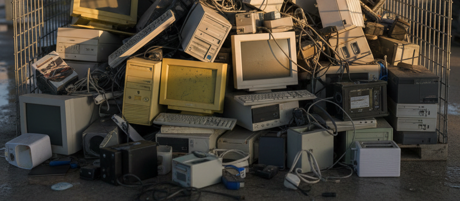 gesammelte elektroaltgeräte